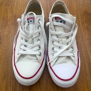 Converse White Canvas Sneakers
